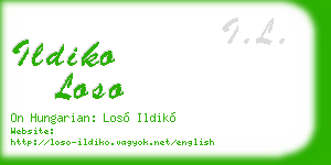 ildiko loso business card