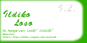 ildiko loso business card